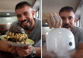 El influencer gastronómico 'Cenandoconpablo' en Emotion Burguer