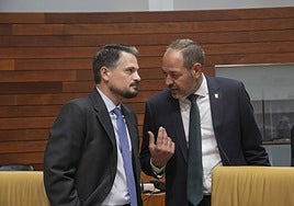 Los consejeros de Presidencia y Gestión Forestal, Abel Bautista y Francisco Ramírez.