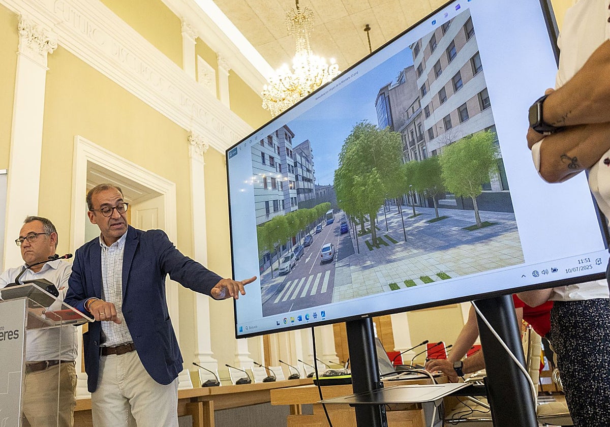 Imagen de archivo de la presentación del proyecto de reforma de la avenida Virgen de la Montaña.
