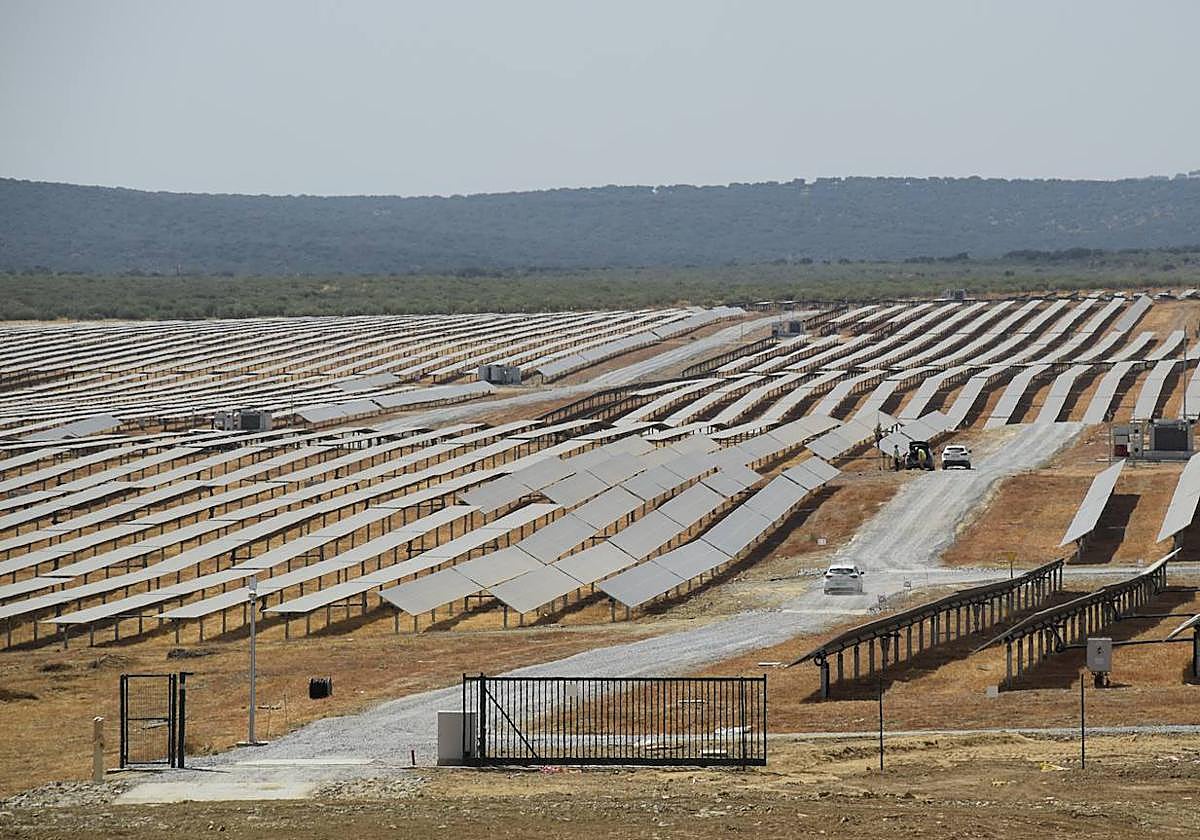 Plantas fotovoltaicas en la provincia de Badajoz.