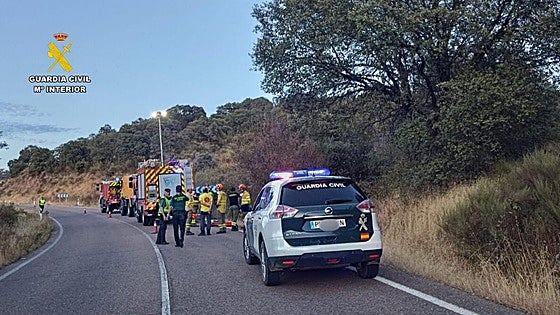 Hallan un cadáver en un coche una semana después de la desaparición de un vecino de Cañamero