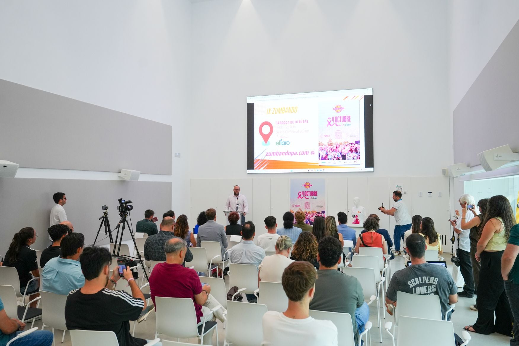 Acto de presentación del evento Zumbando.