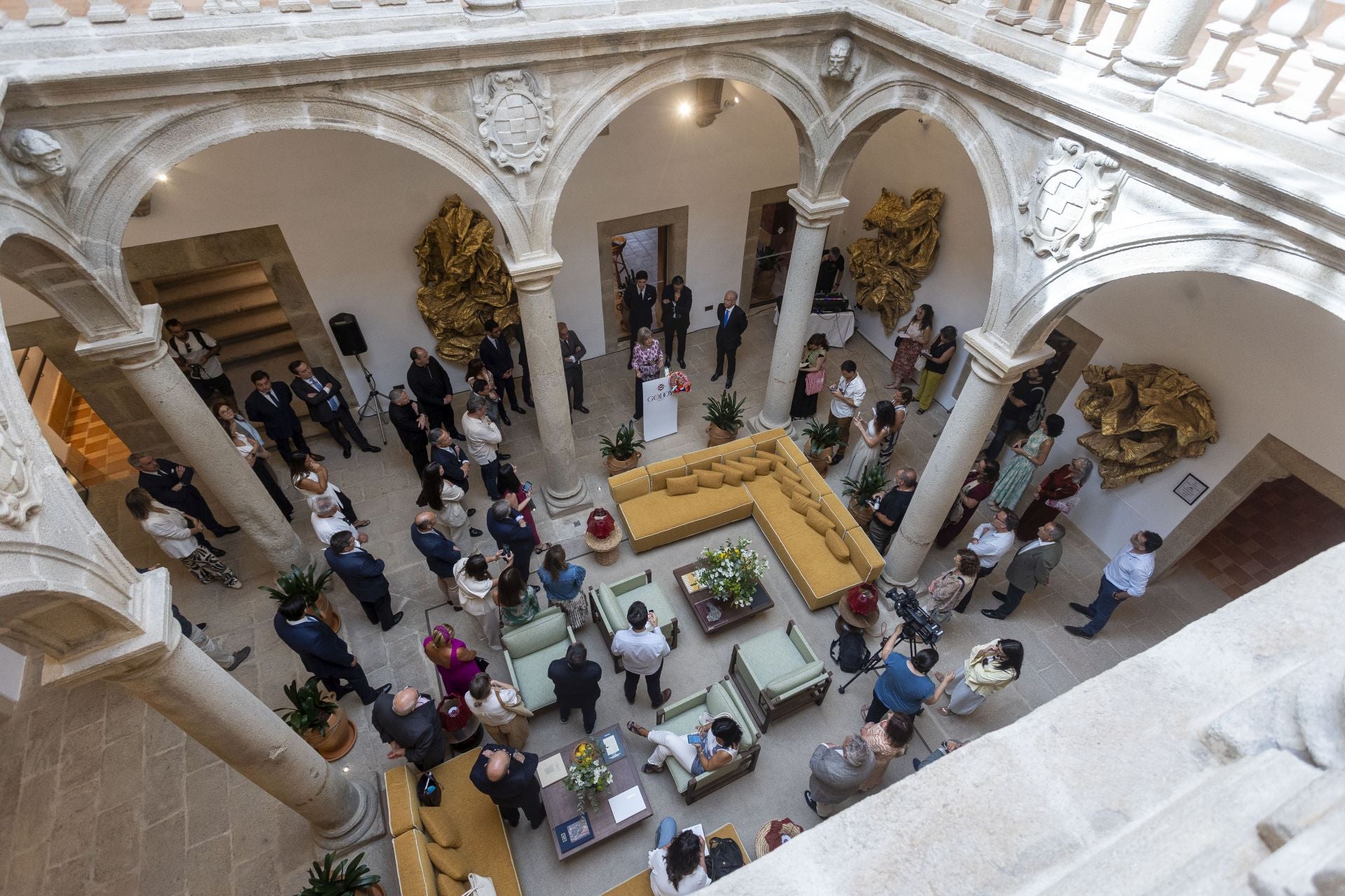 Vista desde la planta superior del hotel. 