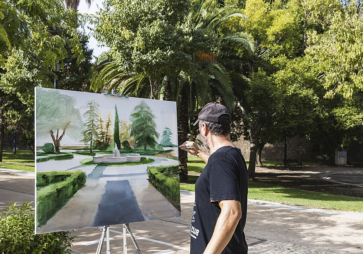 Así son los cuadros de la 26 edición del concurso al aire libre de Badajoz