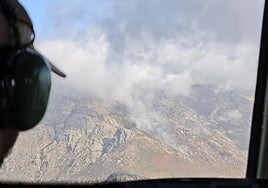 Incendio en Valverde de la Vera.