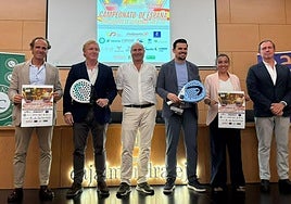 Presentación en Badajoz del Campeonato de España de Pádel por equipos de veteranos.