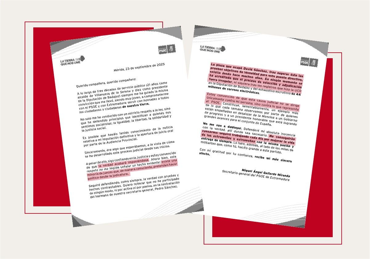 Gallardo a los militantes: «No he participado en la contratación del hermano del presidente»