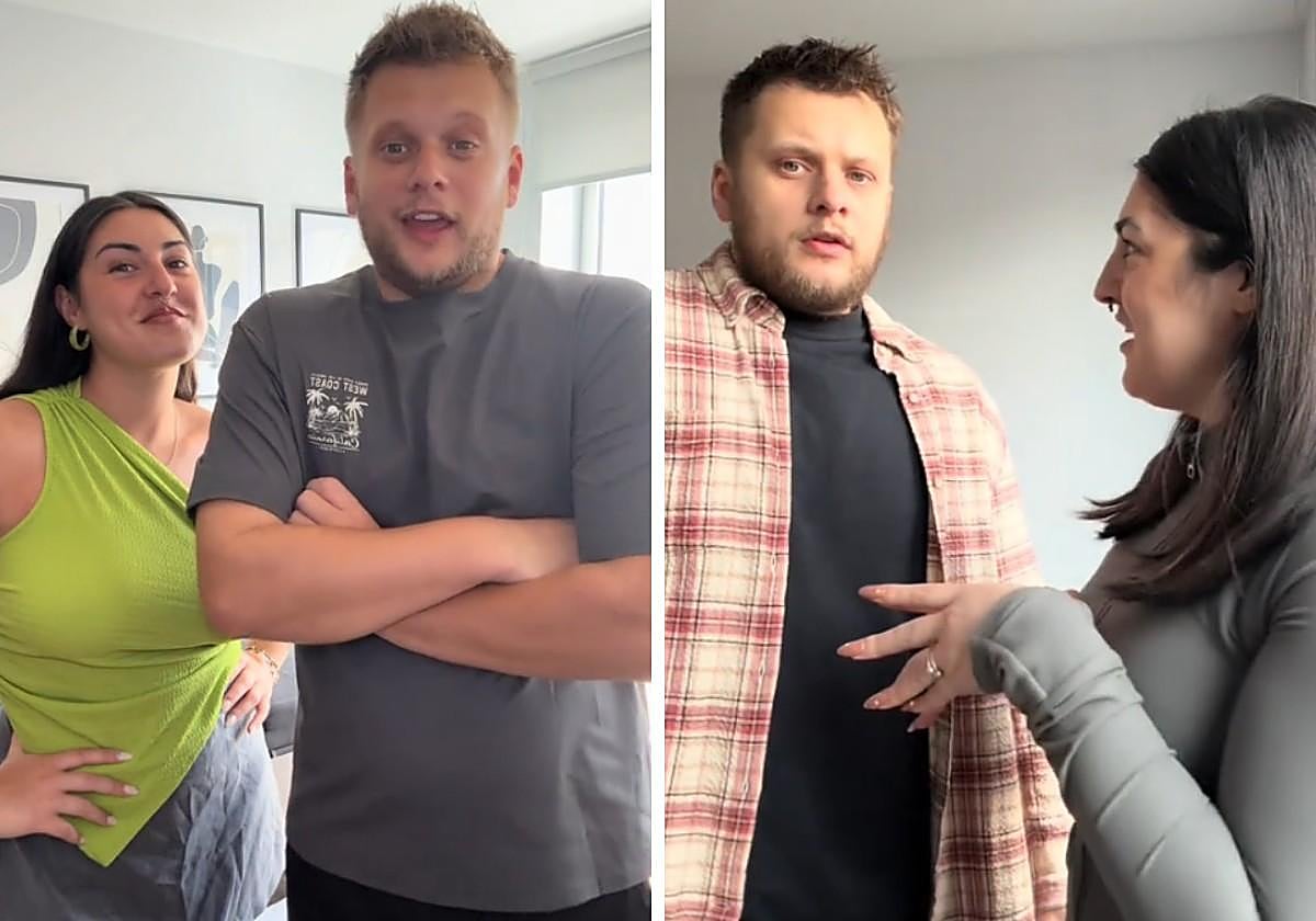 Imágenes de Mabel y Corito en su TikTok