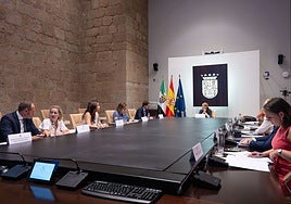 Imagen de una reunión del Consejo de Gobierno de la Junta de Extremadura.