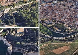 La Alcazaba de Badajoz, de película: así se ve desde Google Earth