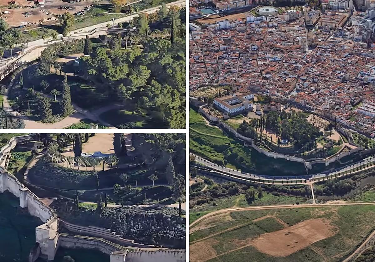 La Alcazaba de Badajoz, de película: así se ve desde Google Earth