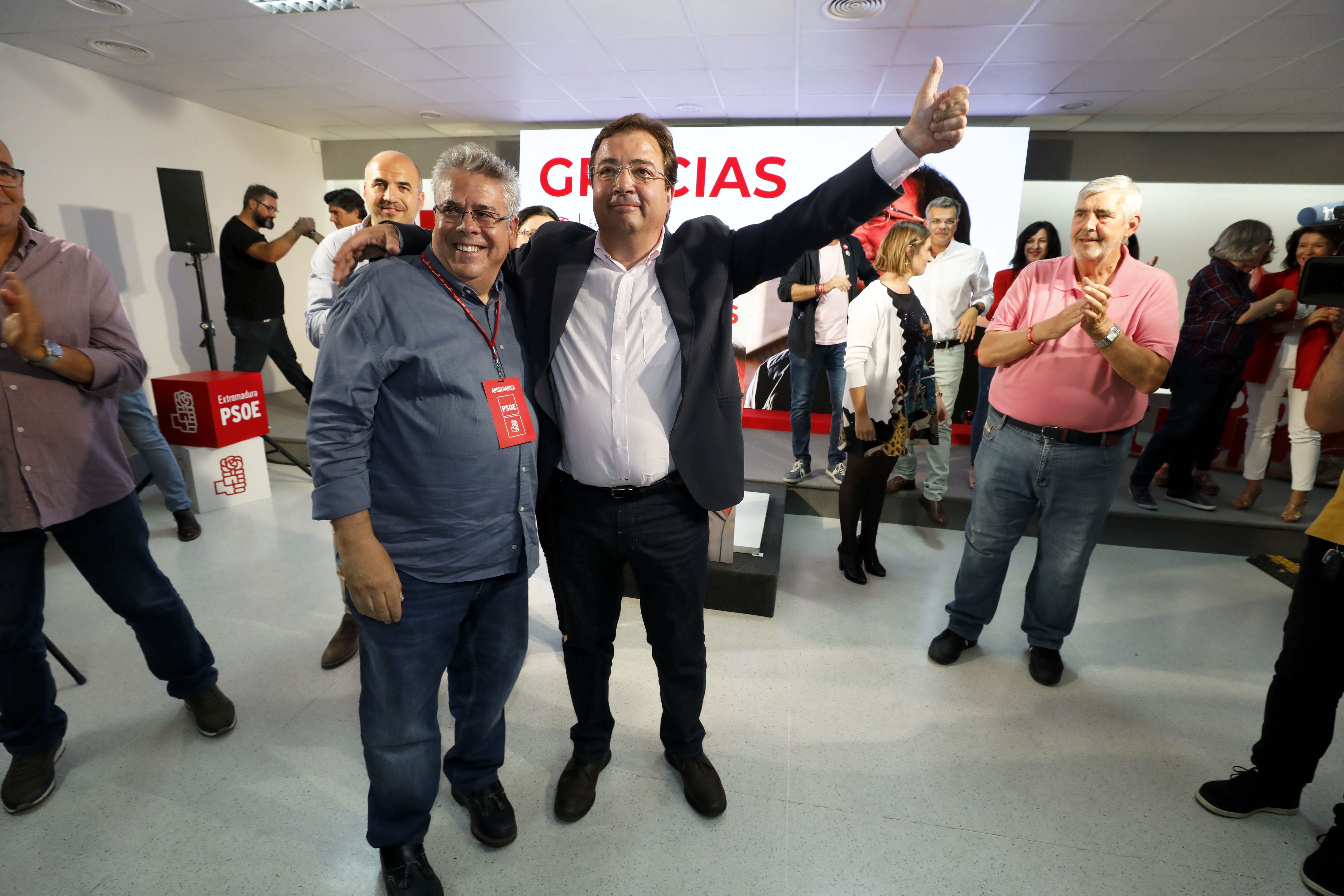 Elecciones regionales en Extremadura 2019. El candidato por el Partido Socialista, Guillermo Fernández Vara, ganó las elecciones regionales de Extremadura con mayoría absoluta.