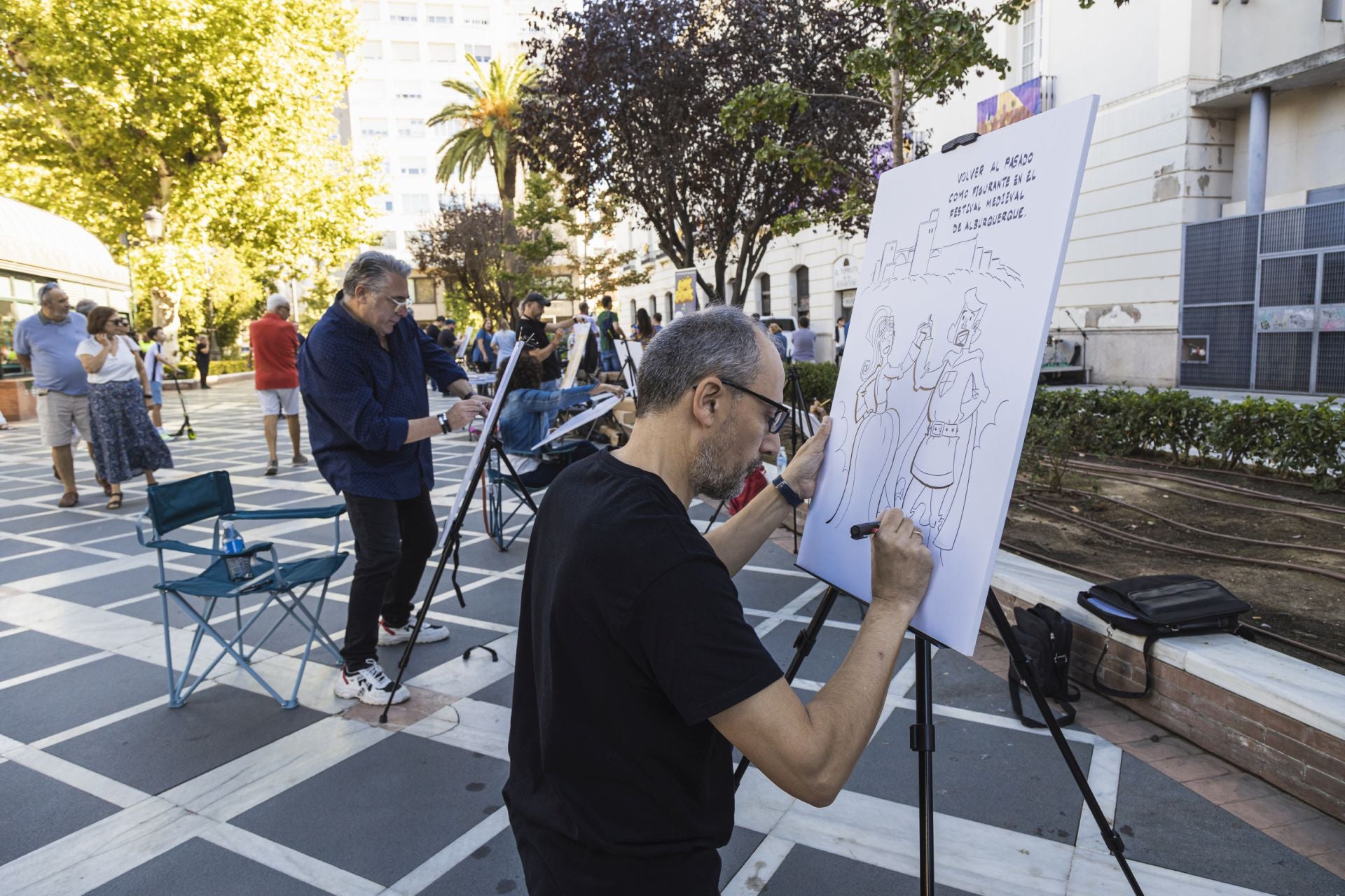 Fotos | El cómic invade el Paseo de San Francisco de Badajoz