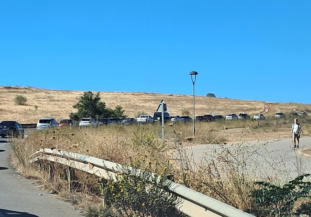 Retención en la EX-101 en dirección a Zafra.