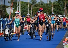 Miriam Casillas durante una transición de una prueba de esta temporada.