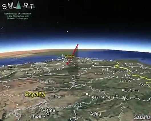 Una bola de fuego atraviesa la provincia de Badajoz