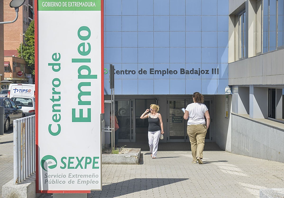Centro del Servicio Extremeño Público de Empleo (Sexpe) en Badajoz.
