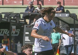 Momento justo de la lesión de Raúl Beneit el pasado domingo.