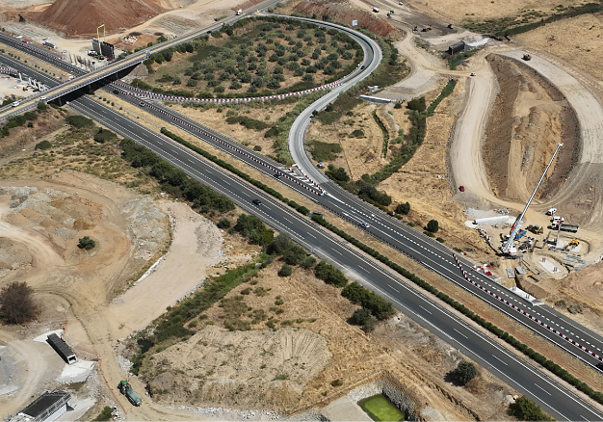 Fotos | Así están las obras del primer tramo de la autovía A-58, que unirá Cáceres y Badajoz