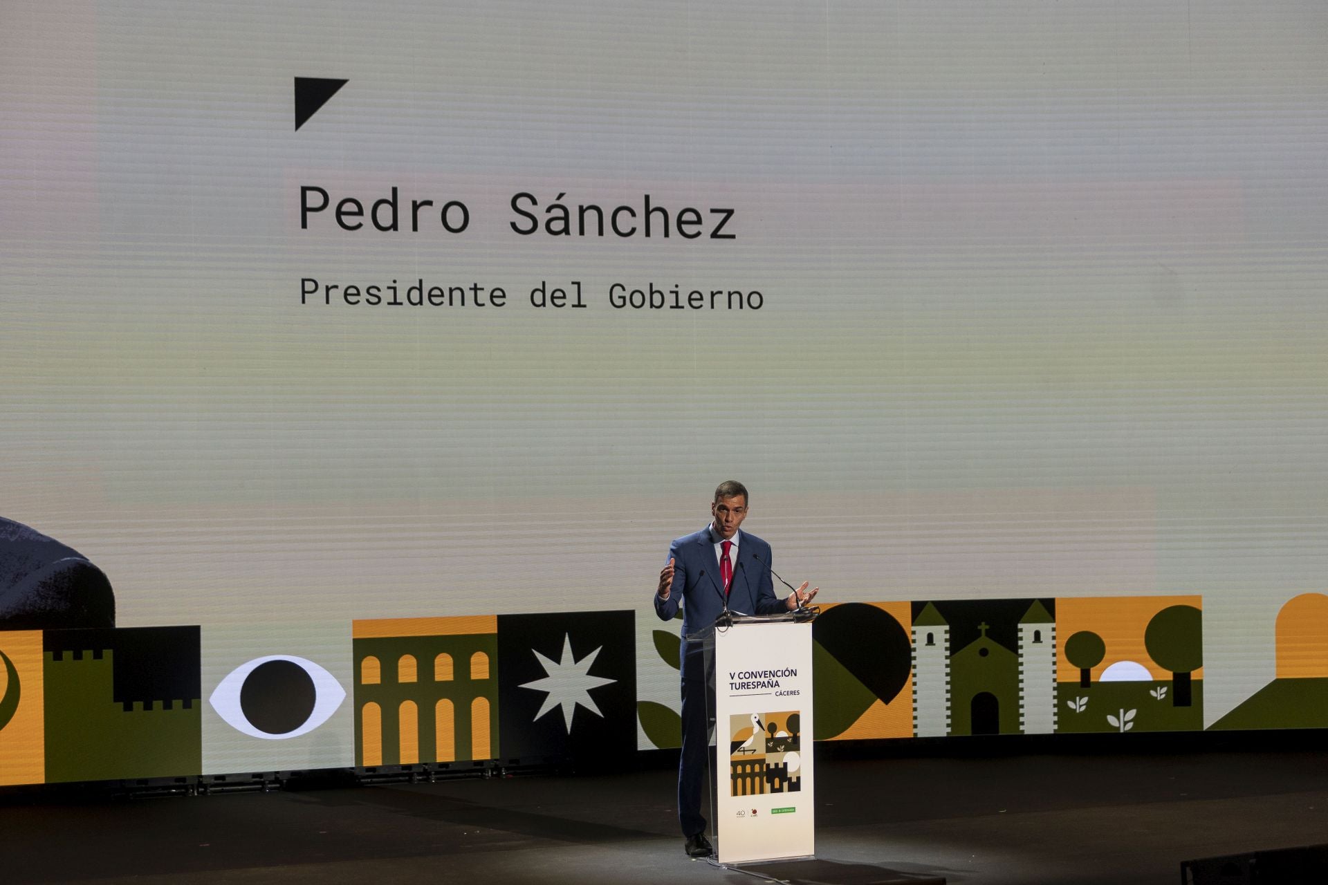 Fotos | La intervención de Pedro Sánchez en Turespaña, en imágenes