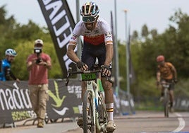 Loren Herrera durante la prueba disputada en Badajoz de la Copa de España.