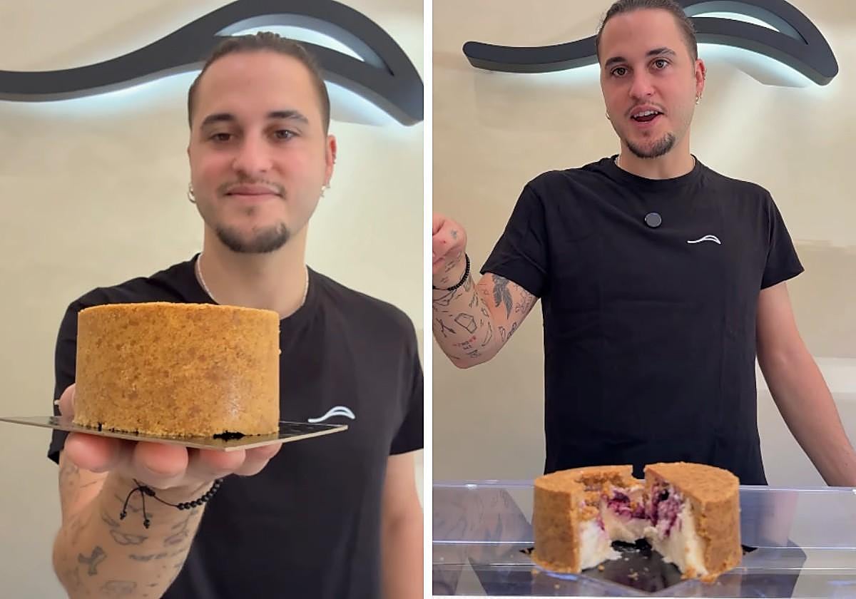 La tarta de queso de este chef extremeño se come al revés y está triunfando en Cáceres