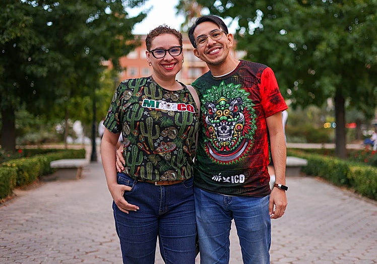 Silvia y Ángel en Don Benito.