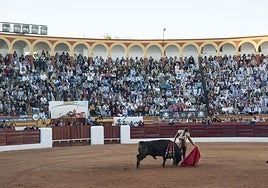 Corrida de toros en la plaza de Olivenza en una foto de archivo.