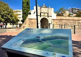 Panel explicativo del sistema abaluartado de la capital pacense.