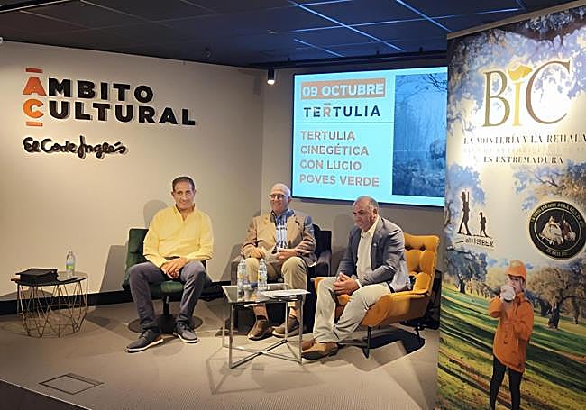 Tertulia cinegética con Lucio Poves, en Ámbito Cultural.
