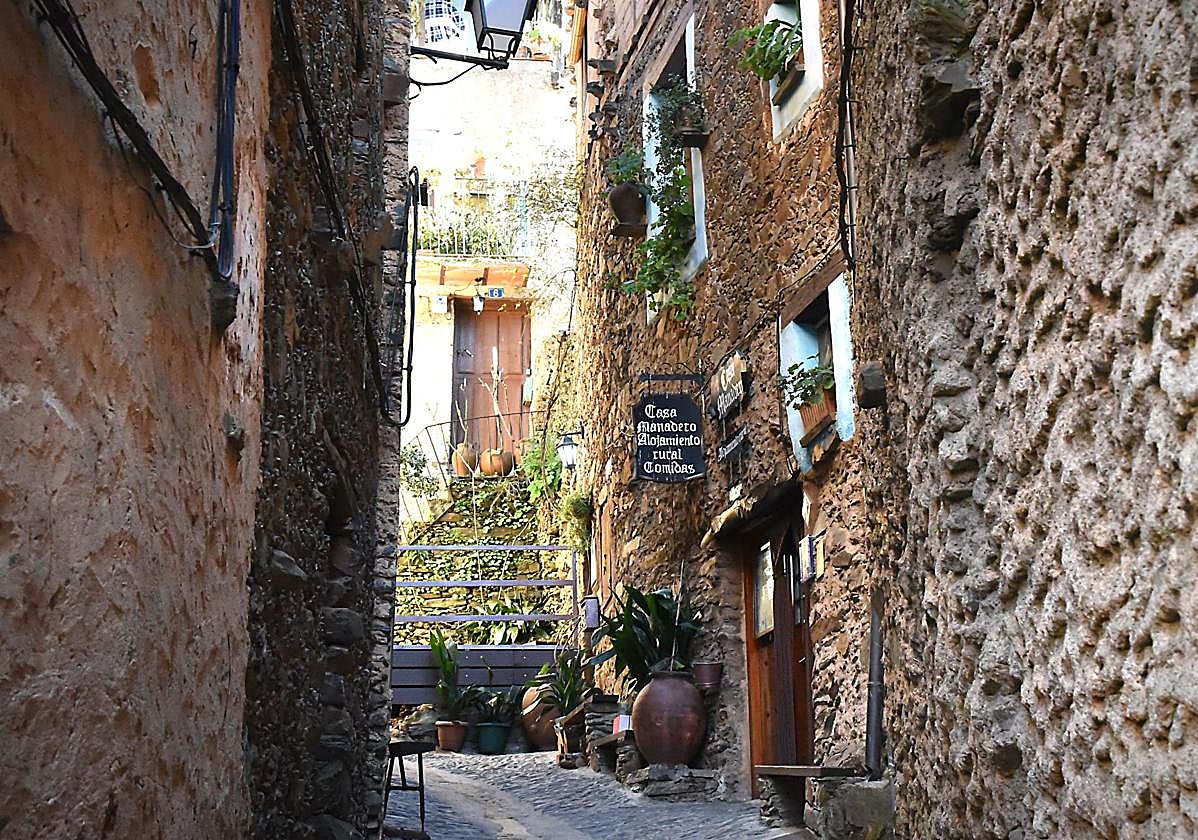 Pueblo de la Sierra de Gata, en el norte de Cáceres.