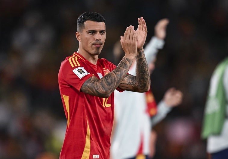 El extremeño Pedro Porro cuaja su mejor partido con la selección española