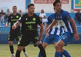 El azulgrana Gio Zarfino durante el encuentro ante el Lorca Deportiva.