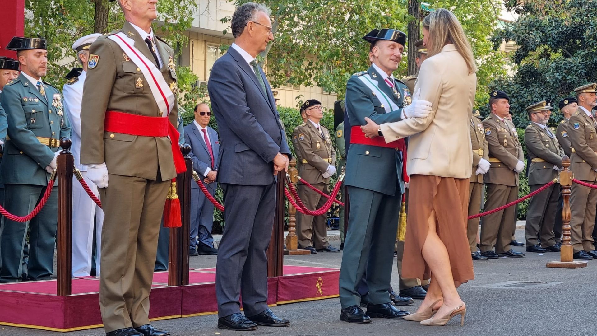 En el acto ha estado presente el general jefe de la Guardia Civil en Extremadura, José Miguel Santiago.