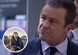 Un frame de don Lorenzo en la serie. A la izquierda, Curro Velázquez