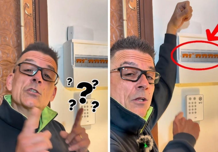 Sergio Llorente, electricista, advierte sobre el peligro de cubrir los cuadros eléctricos: «Estás creando una bomba en casa»
