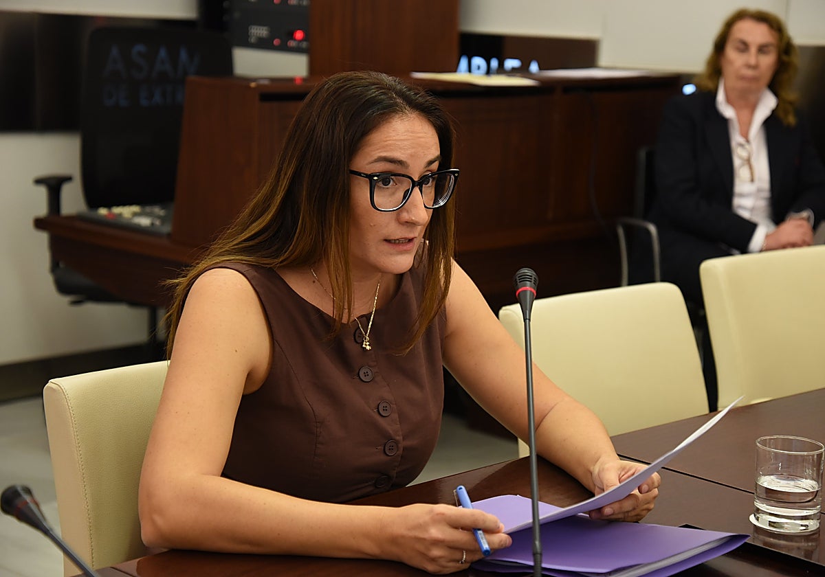 Sonia López, vicepresidenta de la asociación regional, en la Asamblea.