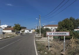 Entrada a la localidad pacense de La Codosera.