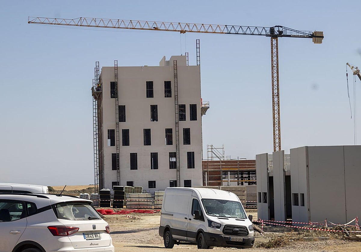 Obras del Centro de Investigación en Almacenamiento Energético en la finca El Cuartillo.