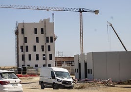 Obras del Centro de Investigación en Almacenamiento Energético en la finca El Cuartillo.