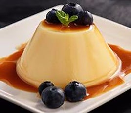 Flan de naranja casero