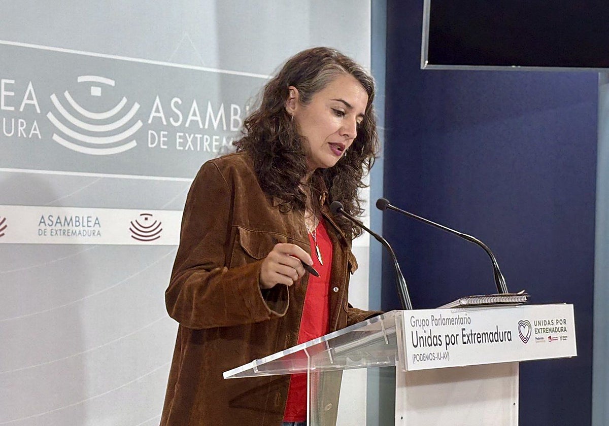 Irene de Miguel, este jueves en Mérida