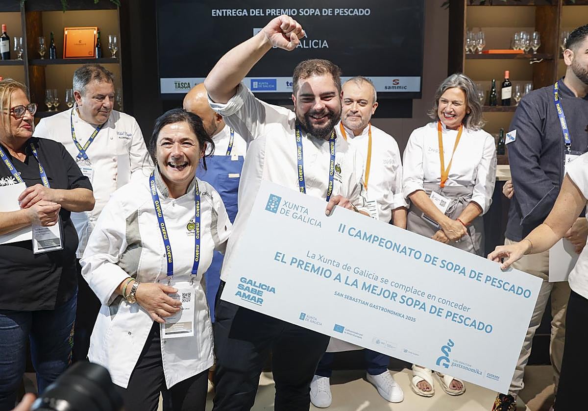 Los dueños de La Pradera al conocer su triunfo.