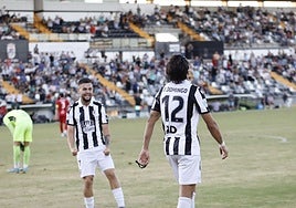 Borja Domingo volverá a ser baja en la delantera del Badajoz de cara al encuentro ante el Montijo del domingo.