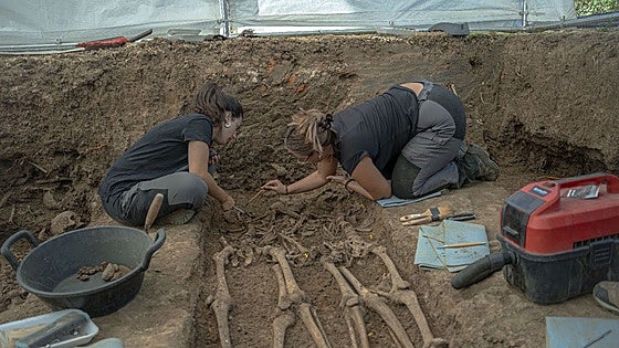 Se elevan a once las víctimas de la Guerra Civil encontradas en tres fosas en Bodonal de la Sierra
