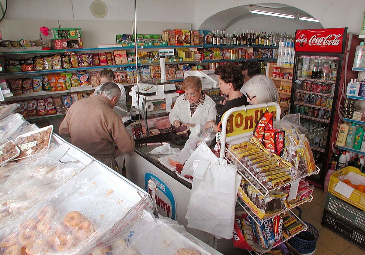 Tienda de alimentación de barrio en Mérida en una imagen de archivo.
