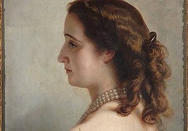Retrato de Eugenia de Montijo, anónimo S.XIX, Palacio de Liria