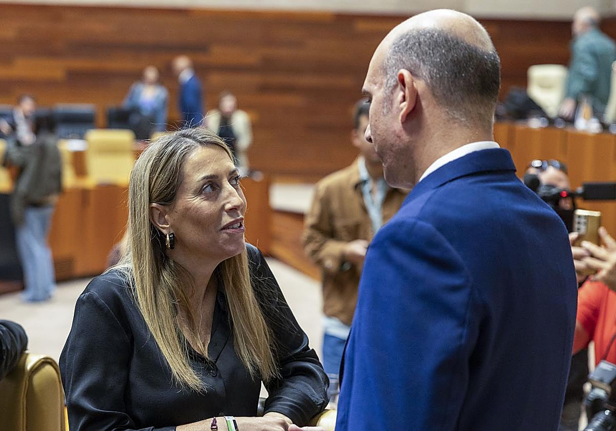 María Guardiola, presidenta de la Junta de Extremadura.