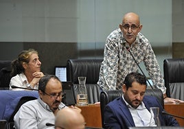 José Antonio González Frutos, diputado de Unidas por Extremadura, en el pleno.