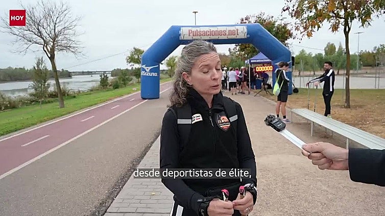 La marcha nórdica ya avanza contra el crono en Badajoz